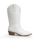 thumbnail image 2 of Botas de Vaquera para Mujer DREAM PAIRS Blancas de PU Bordadas Talla 7, 2 of 7