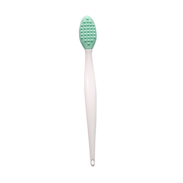 Minnieouse Cepillo de labios exfoliante Cepillo de limpieza de nariz Labio de silicona de doble cara Cuerpo del baño Verde Minnieouse CE000211-01