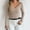 Khaki, variant on Sakmal Sweater for Women Winter Black V Neck Plain Fashion Women Sweaters L