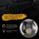 thumbnail image 4 of 7 Inch LED Headlight Round 200W Halo Angle Eyes DRL Running Lamp for JK LJ TJ CJ 1997-2018 1PCS, 4 of 5