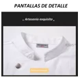 thumbnail image 3 of Filipinas, Camisa De Manga Corta, Uniforme De Chef, Algodón, 3 of 8