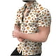 thumbnail image 1 of Tops Para Hombre Casual Cuello en V Manga Corta Festival Estampado Estampado Blusa Camisa Estampada Odeerbi ODB181640, 1 of 7