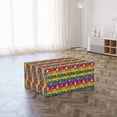 thumbnail image 3 of Hippie Foldable Mattress, Heart Peace, 74.8" x 35.4", Multicolor, by Ambesonne, 3 of 6