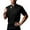 Black, variant on Mens T-Shirts Stand Collar Chef Uniform Short Sleeve T-Shirts Breathable T Shirts Restaurant Kitchen Workwear Tops With Pocket