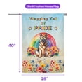 thumbnail image 5 of Wagging Tail German Shepherd Celebrates Rainbow Pride Month LGBT LGBTQ+ House Flag 28x40in Double Sided Alsatian Dog Lover Gifts Outdoor Decor - 01003, 5 of 5