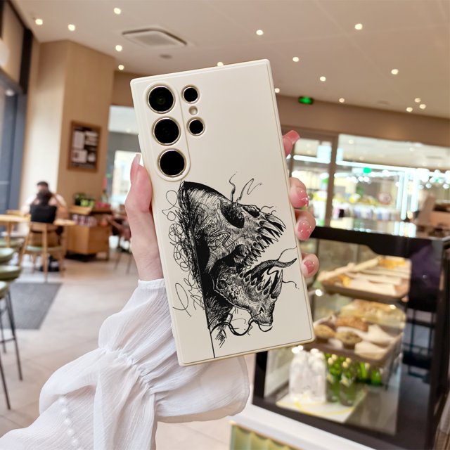 Mantenga su iPhone seguro y a la moda con una cubierta de teléfono de goma TPU a prueba de golpes con estampado de dibujos animados