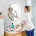 thumbnail image 5 of Subekyu Bathroom Counter Organizer, Toothbrush Holder for Bathroom, Resin Bathroom Organizer Countertop Storage for Cotton Ball, 5 of 6