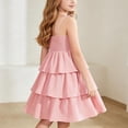 thumbnail image 6 of ATOGUTA Dresses for Girls formal Pink Ruffle Summer Dresses Cute Birthday Party Princess Sundress 5T-14, 6 of 7