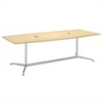 thumbnail image 1 of Bush Business Furniture Boat Shaped Conference Table with Metal Base in Maple, 1 of 6