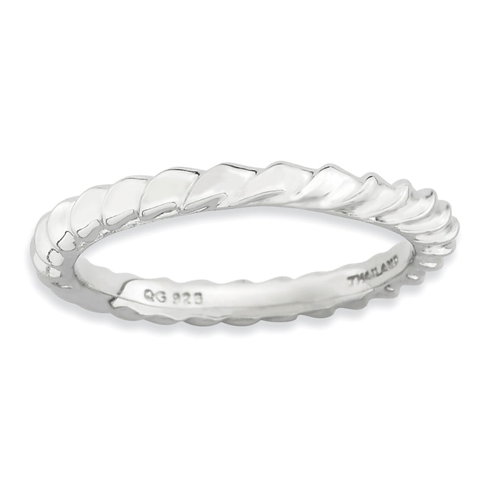 Ring Women - Stackable Expressions Sterling Silver Domed Ring, Size 5