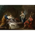 thumbnail image 3 of Stefano Pozzi 14x11 Black Modern Framed Museum Art Print Titled - Antiochus Yearning for Stratonice (C. 1740), 3 of 5