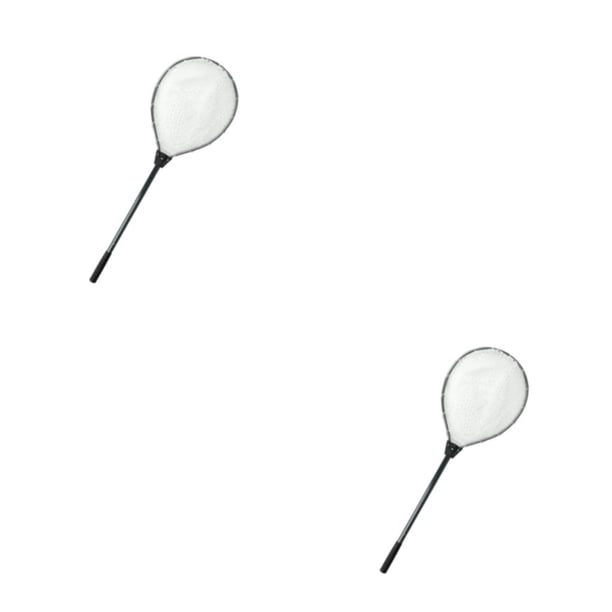 Redes de aterrizaje de pesca Wosthever accesorio de caña telescópica plegable resistente al desgaste mango antideslizante Negro 2piezas