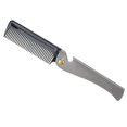 thumbnail image 1 of Qarigey Peine para barba para hombre, portátil, de bolsillo, de acero inoxidable, plegable, herramienta de aseo, peines, regalo de cumpleaños Tratamientos faciales, 1 of 6