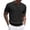 Y2-Black, variant on Golf Shirt for Mens Knit Textured Shirts Short Sleeve Collared V-Neck Golf Shirt Stretch Breathable Casual Summer Beach Top,Coffee XL