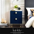 thumbnail image 2 of Nicole Miller New York Petrocchio Table d'Appoint/table de Chevet Noir Marine, 2 of 8