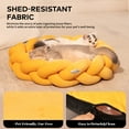 thumbnail image 4 of CheerPals Twisted Pet Bed, Weave Cat Bed Sofa with Cushion for Indoor Cats Puppy(Yellow), 4 of 9