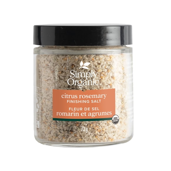 Simply Organic Citrus Rosemary Finishing Salt 73g