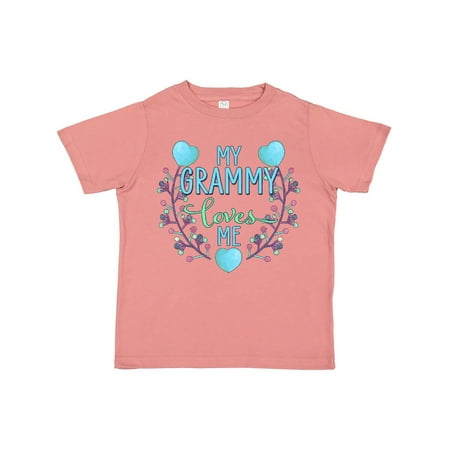 

Inktastic My Grammy Loves me- painted flowers and hearts Gift Toddler Boy or Toddler Girl T-Shirt