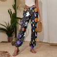 thumbnail image 6 of Womens Halloween Pajamas Halloweens Cute Print Pjs Pants Plush Pajama Bottom Sleepwear Pjs Women, 6 of 6