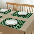 thumbnail image 3 of Set of 4 Machine Washable Durable Linen Placemats, Flax Heat Resistant Wrinkle Free Table Mats with Buffalo Plaid and Striped and Checkered Fusion Design for Vintage Dining, 3 of 6