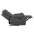 thumbnail image 4 of Lexicon Oberon Microfiber Reclining Chair in Dark Gray, 4 of 14