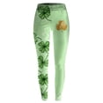 thumbnail image 5 of Shadoumai St Patricks Day Leggings for Women, Plus Size Leggings, Shamrock St Patricks Day Yoga Green Pants Bottoms Womens Blue, 5 of 6