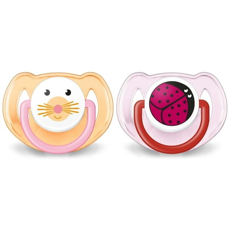 Philips Avent Seal Multicolored Silicone/Plastic Animal Soothers 6-18 Months (2 Pack)