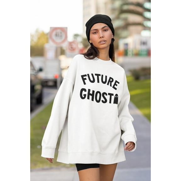 Future Ghost Crewneck Sweater | Halloween Related, Boo Scary Spooky Horror Costume Vibes | 3 Colors