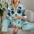 thumbnail image 6 of Naloa Swimming Cat Goggles Pajamas for Women Set, Womens Pajama Sets, Lounge Sets for Women, 2pjs for Women-Medium, 6 of 7