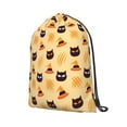 thumbnail image 2 of XMXT Waterproof Gym Bag, Halloween Hat Cat Print Drawstring Backpack for Men, s, 2 of 8