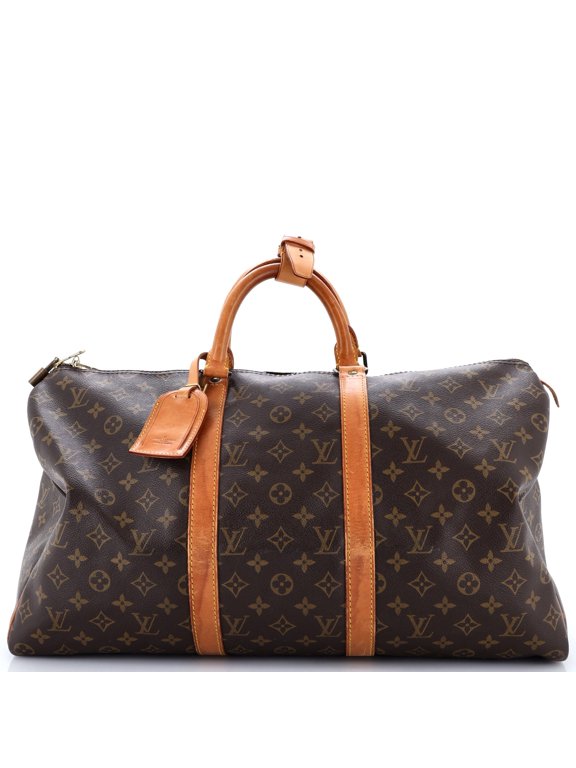 Pre-Owned Keepall Bag Monogram Canvas 50 By Rebag