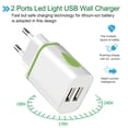 thumbnail image 4 of SPRING PARK Mini Portable Dual USB Ports LED Indicator Fast Charging Charger for Phone, 4 of 7
