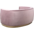 thumbnail image 4 of Meridian Furniture Julian Contemporary Velvet Loveseat in Pink, 4 of 8