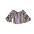 thumbnail image 2 of Bar Iii Womens Striped Off The Shoulder Blouse, 2 of 2