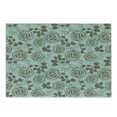 thumbnail image 1 of Floral Cutting Board, Romantic Season Inspirations with Roses Birds on Tree Branches Summer Design, Decorative Tempered Glass Cutting and Serving Board, Small Size, Seafoam Sage Green, by Ambesonne, 1 of 1