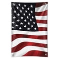 thumbnail image 1 of US American Flag Stars and Stripes Waving United States USA Home Business Office Sign, 1 of 3