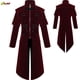 thumbnail image 4 of Chaqueta tipo gabardina para hombre, estilo gótico medieval, steampunk, con diseño de castillo, vampiro, diablo, rojo, para cosplay, estilo victoriano, de lujo, 4 of 5