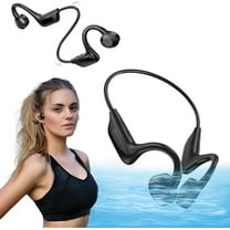 Bonesoundz Headphones, Bonesoundz Pro Headphones, 2025 New Bonesoundz Bone Conduction Headphones, Ipx8 Waterproof Wireless Open Ear Underwater Headphones for Running, Cycling, Hiking, Working (Black)