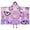 Purple Butterfly Pattern-1, variant on Purple Butterfly Pattern Hooded Bath Towel,50"x30" for Ages 3 To 12 Kids, Quick Dry Lightweight Soft Microfiber Hood Beach Towel Cover Up for Kids