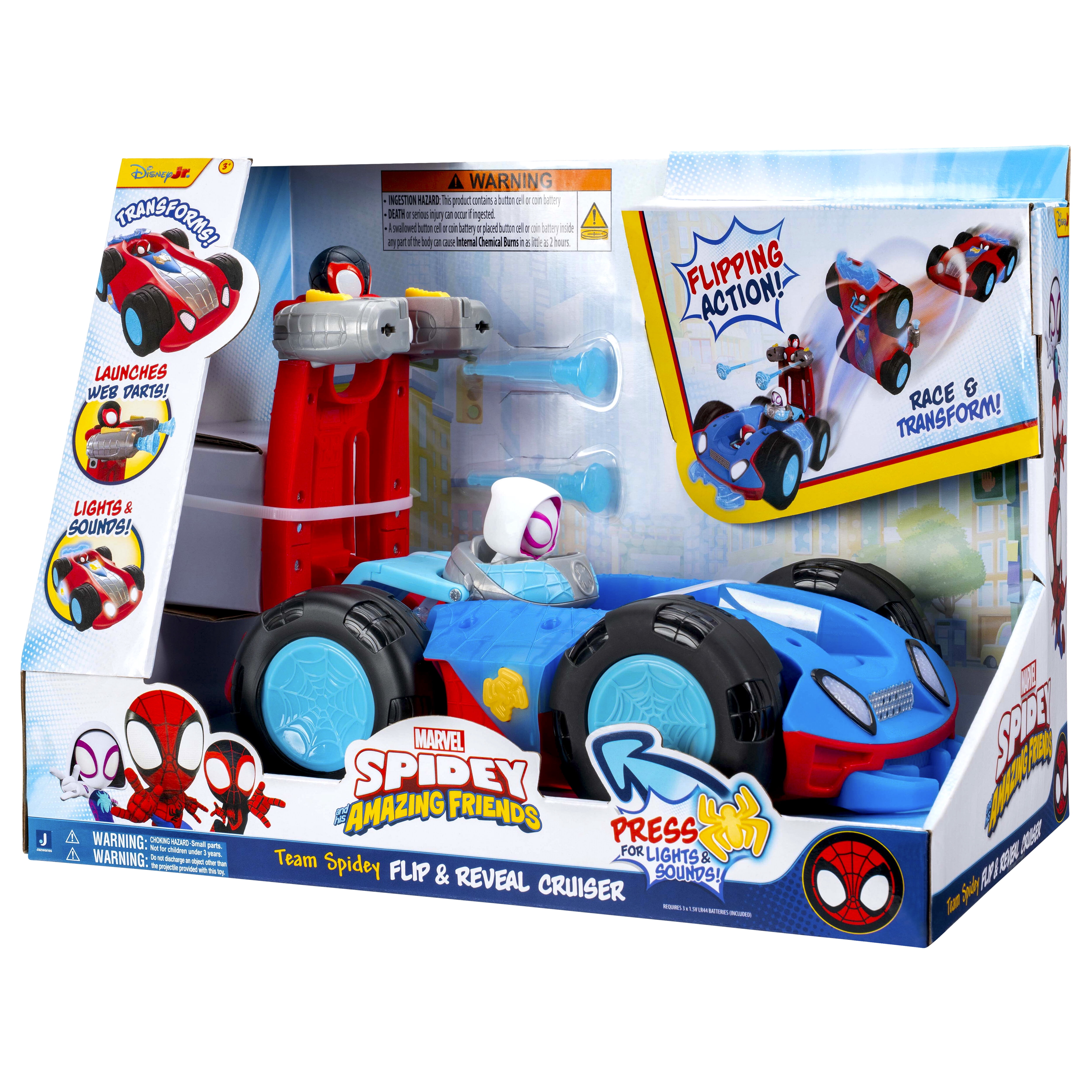 Spidey & His Amazing Friends Deluxe Flip & Reveal Vehicle, 11