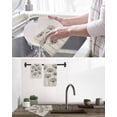 thumbnail image 5 of Farmhouse Dandelion Kitchen Dish Towels for Drying Dishes Set of 2, Spring Modern Country Flower Black Beige Waffle Weave Microfiber Hand Tea Bathroom Towels Quick Dry & Absorbent Towel 15.7x23.6, 5 of 7