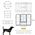 thumbnail image 3 of PawHut 8 Panel Heavy Duty Dog Playpen 23.5" Height for Small Medium Dogs, 3 of 10