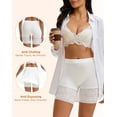 thumbnail image 5 of INNERSY Womens Lace Slip Shorts Smooth Anti Chafing Boyshorts Under Dresses Underwear(M,White), 5 of 9