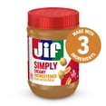 thumbnail image 2 of Jif Simply Creamy Peanut Butter Spread, Unsweetened, 15-oz Jar, 2 of 10