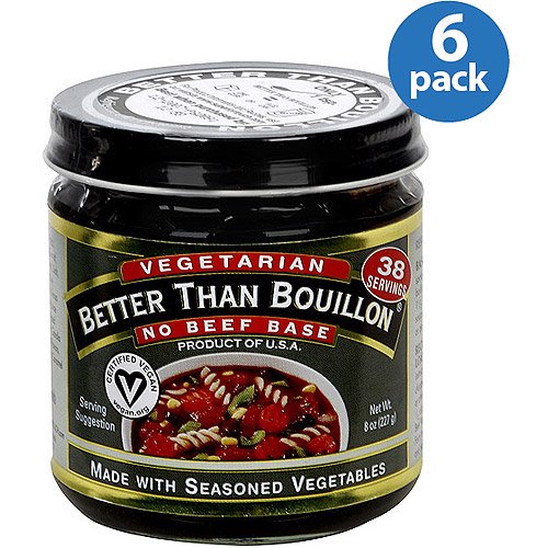 Better Than Bouillon Vegetarian No Beef Base, 8 oz, (Pack of 6