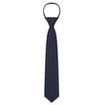 thumbnail image 3 of Jacob Alexander Boys' 14 inch Polka Dot Print Pre-Tied Zipper Neck Tie - Navy Blue, 3 of 6