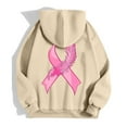 thumbnail image 5 of Women's Zip-Up Hoodie Pullover, Long Sleeve Cancer Awareness Sweatshirt with Pocket & Drawstring, Plus Size Casual Athletic Comfort Hooded Sweatshirt for Everyday Wear, 5 of 6