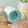 thumbnail image 7 of Cylinder Silicone Ice Maker Cup with Easy Release Tray Portable Ice Bucket Mold for Coffee Drinks Cocktails Freezer Home Travel Use, 7 of 7
