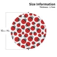 thumbnail image 2 of Gaeub Cartoon Ladybug Print 4 Pcs Leather Coasters for Drinks ,Drink Coasters Sets,Drink Table Cup Coasters for Living Room Kitchen Coffee Decor-Round Shape, 2 of 6