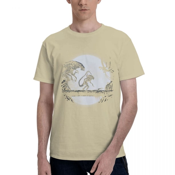 Camisetas con estampado de Alien Xenomorph Matata para hombre y mujer divertidas camisetas informales de algodón con cuello redondo camiseta de manga corta de talla grande